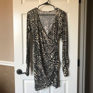 Long Sleeve Wrap Dress